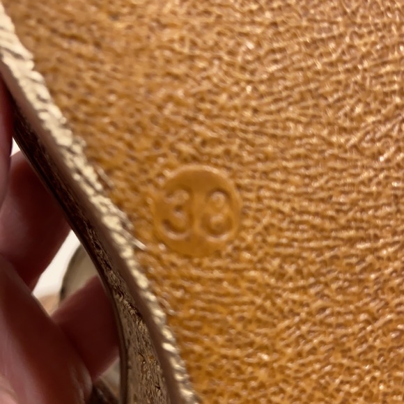 HP❤️Love and Liberty cork wedge sandals. Size 38 (8). Tan, brown, and black. NWB - Picture 8 of 8